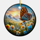 Betoverende Aphrodite Parelmoervlinder Keramisch Ornament (Voorkant)