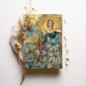 Betoverende Art Nouveau bruiloft zonovergoten Menu Kaart