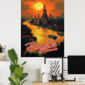 Betoverende Bangkok, Thailand Poster (Thuiskantoor)
