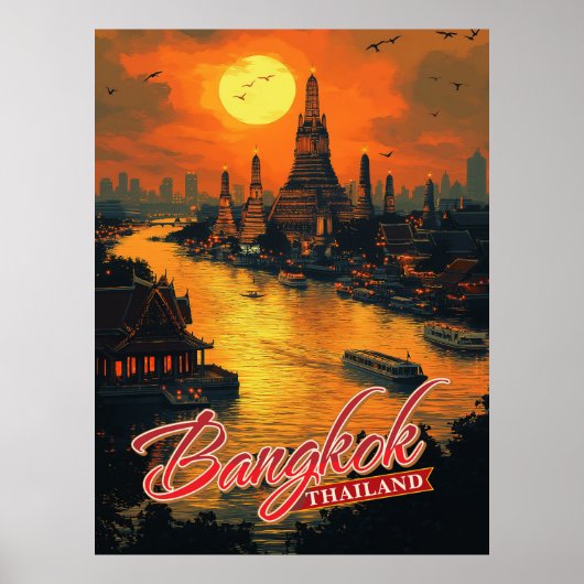 Betoverende Bangkok, Thailand Poster (Voorkant)