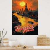 Betoverende Bangkok, Thailand Poster (Keuken)