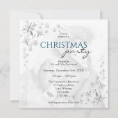 Betoverende beer en meisje feestelijke feest uitno kaart (Voorkant)