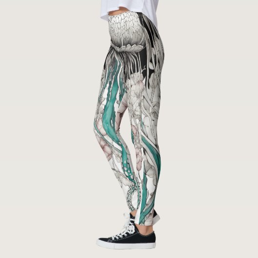 Betoverende Bloem: Medusa Capillata Leggings (Links)