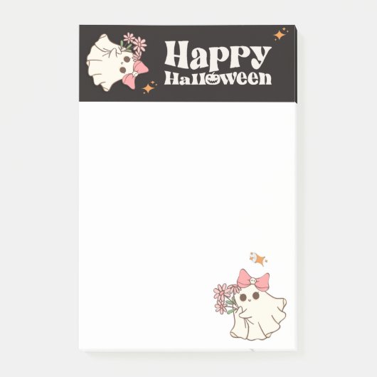 Betoverende Bloemen — Halloween met Hart Post-it® Notes (Voorkant)