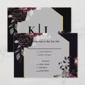 Betoverende Bloemen RSVP Kaartje (Voorkant / Achterkant)