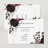 Betoverende Bloemen RSVP Kaartje (Voorkant / Achterkant)