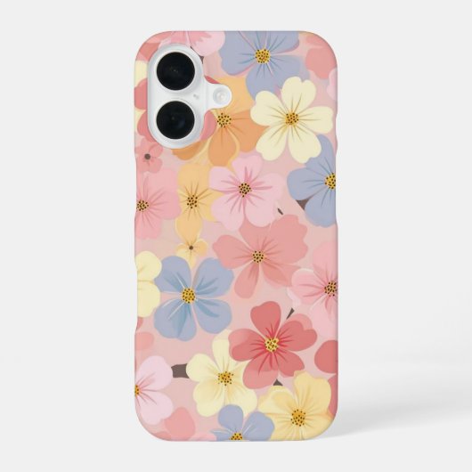 Betoverende bloemendoos iPhone 16 hoesje (Achterkant)