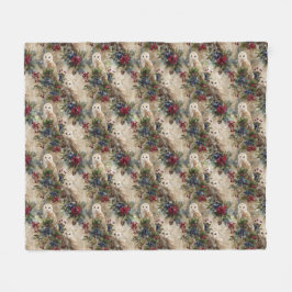 Betoverende bloemenspreekuil fleece deken