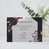 Betoverende Bloesems RSVP Kaartje (Staand voorkant)