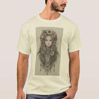 Betoverende Boho Blooms T-shirt