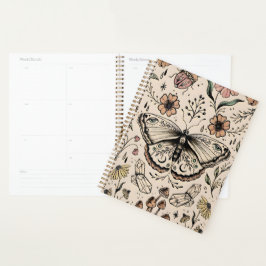 Betoverende Boho Butterfly Thema Hardcover Planner