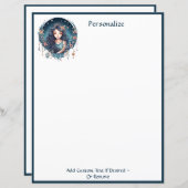 Betoverende Boho Godin Elegant Chic Gepersonalisee (Voorkant / Achterkant)