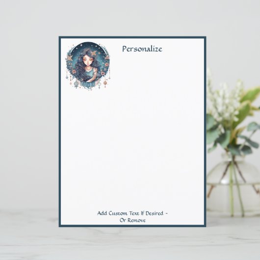 Betoverende Boho Godin Elegant Chic Gepersonalisee (Staand voorkant)