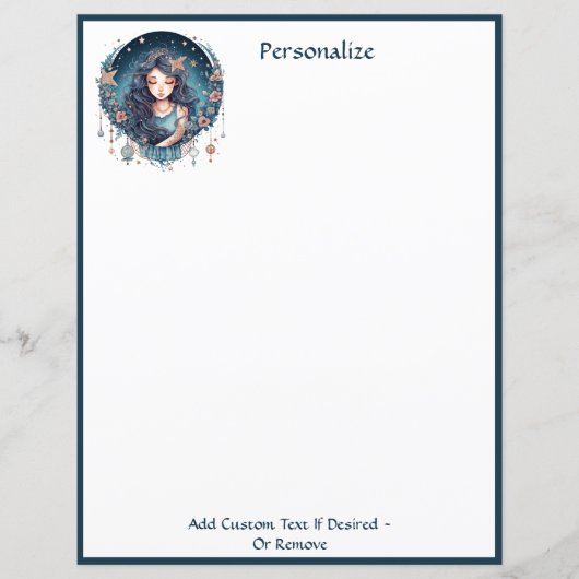 Betoverende Boho Godin Elegant Chic Gepersonalisee (Voorkant)