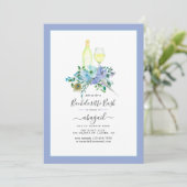 Betoverende Boho Wijn Bachelorette Feest Kaart (Staand voorkant)