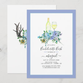 Betoverende Boho Wijn Bachelorette Feest Kaart