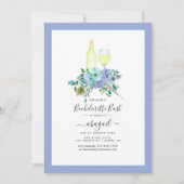 Betoverende Boho Wine Bachelorette Celebration Kaart (Voorkant)