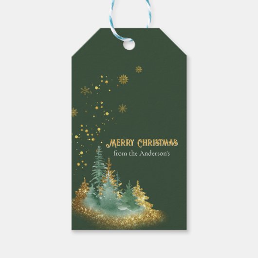 Betoverende Bos Cadeaubijsluiter Cadeaulabel (Voorkant)