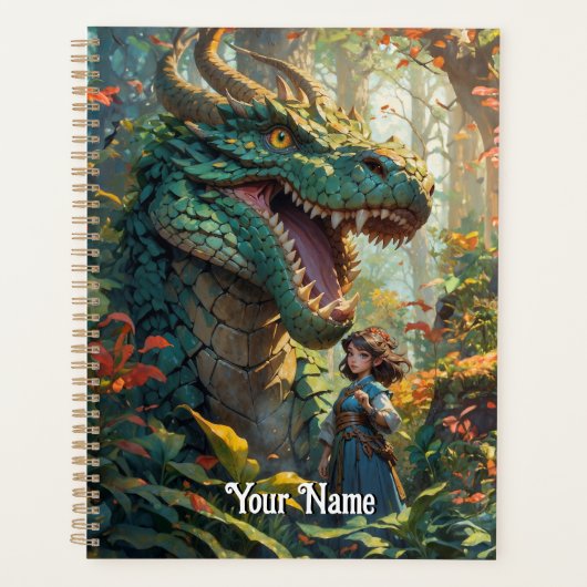 Betoverende bosillustratie planner (Voorkant)