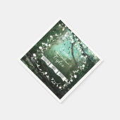 Betoverende Boslichten Rustieke Trouwservetten Servet (Hoek)