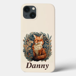 Betoverende Bosvos met Aangepaste Naam Case-Mate iPhone Case