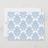 Betoverende Bourgondië & Maroon Bloemen Zwarte Huw RSVP Kaartje (Achterkant)