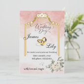 betoverende bruiloft Uitnodiging tot een Magische  (Staand voorkant)