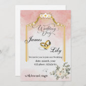 betoverende bruiloft Uitnodiging tot een Magische  (Voorkant / Achterkant)