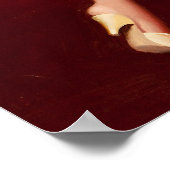 Betoverende Brunette in Firelight Pin Up Poster (Hoek)