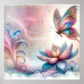 Betoverende Butterfly Wall Art Poster (Voorkant)