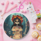 🌹Betoverende Catrina Die de Muertos 🌹 Papieren Bordje (Feest)
