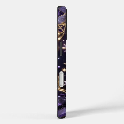 Betoverende Celestial Violet en Gold Design Hoesje (Achterkant / Rechts)