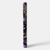 Betoverende Celestial Violet en Gold Design Hoesje (Achterkant / Links)