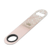 Betoverende Chic Tiara, Prinses, Glitter Bokeh Speed Flessenopener (Voorkant Gekanteld)