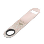 Betoverende Chic Tiara, Prinses, Glitter Bokeh Speed Flessenopener (Achterkant Gekanteld)