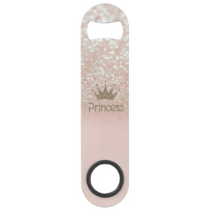 Betoverende Chic Tiara, Prinses, Glitter Bokeh Speed Flessenopener