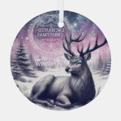Betoverende Christmas Buck Ornament Personaliseren (Achterkant)