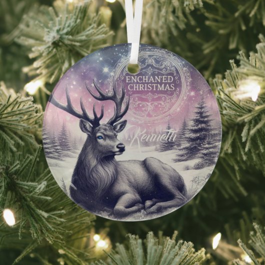 Betoverende Christmas Buck Ornament Personaliseren (Insitu)