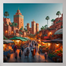 Betoverende districten van Marrakech, Marokko