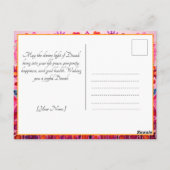 Betoverende Diwali: Een Festival van Licht Briefkaart (Achterkant)