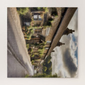 Betoverende dorpsuitvlucht legpuzzel (Horizontaal)