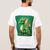 "Betoverende Dragon Family Sticker" T-shirt (Achterkant)