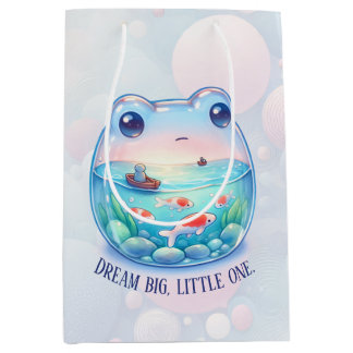 Betoverende "Dream Big, Little One" - Kikker - Medium Cadeauzakje