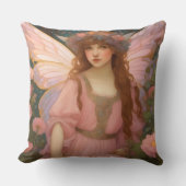 Betoverende dromen: een grillig roze sprookjesport kussen (Voorkant)