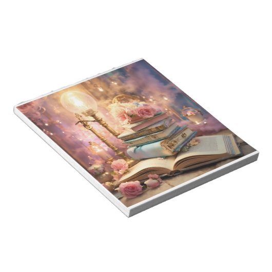 Betoverende dromen: Shabby Chic Pastel Junk Journa Notitieblok (Schuin)