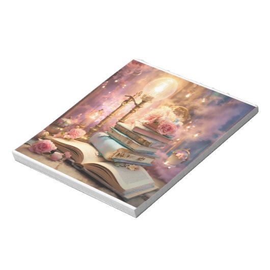 Betoverende dromen: Shabby Chic Pastel Junk Journa Notitieblok (Linkerzijde)