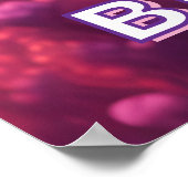 Betoverende dromerige magische vlinder verjaardag poster (Hoek)