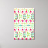 Betoverende eclectische tuin: diverse bloemen scho canvas afdruk (Voorkant)