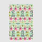 Betoverende eclectische tuin: diverse bloemen scho golfhanddoek (Voorkant)