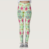 Betoverende eclectische tuin: diverse bloemen scho leggings (Voorkant)